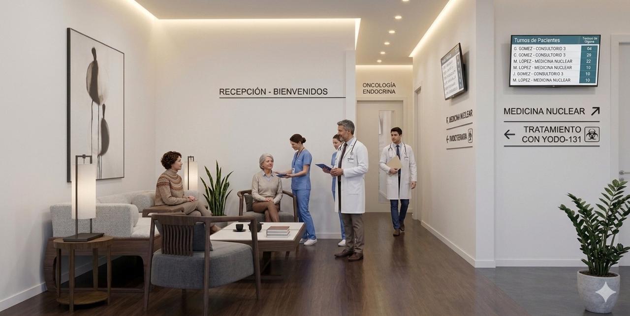 Pasillo de consultorios de Grupo Tiresh